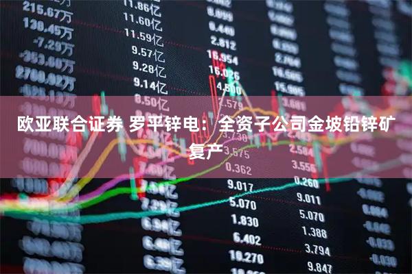 欧亚联合证券 罗平锌电：全资子公司金坡铅锌矿复产