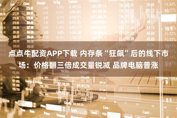 点点牛配资APP下载 内存条“狂飙”后的线下市场：价格翻三倍成交量锐减 品牌电脑普涨